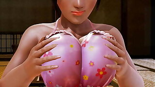 Honey Select plump Mei bouncing her tits and masturbating