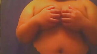 Curvy bbw teen shows off big nautical tits and fat ass